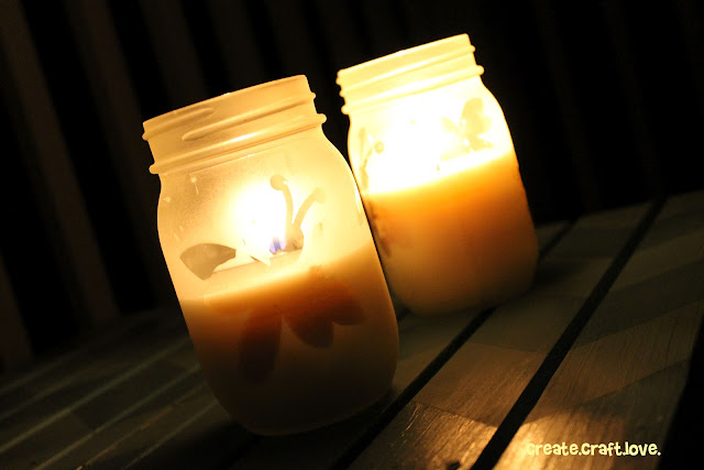 DIY Citronella Candles via createcraftlove.com #candles #citronellacandles #masonjars