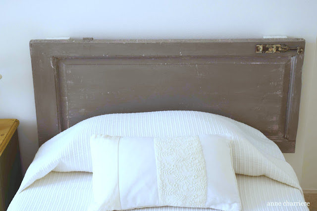 www.annecharriere.com, DIY headboard from pallets, upcycle,