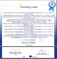 Certyfikat projektu eTwinning