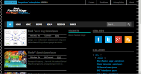 Black Fastest Magz Style One Blogger Template