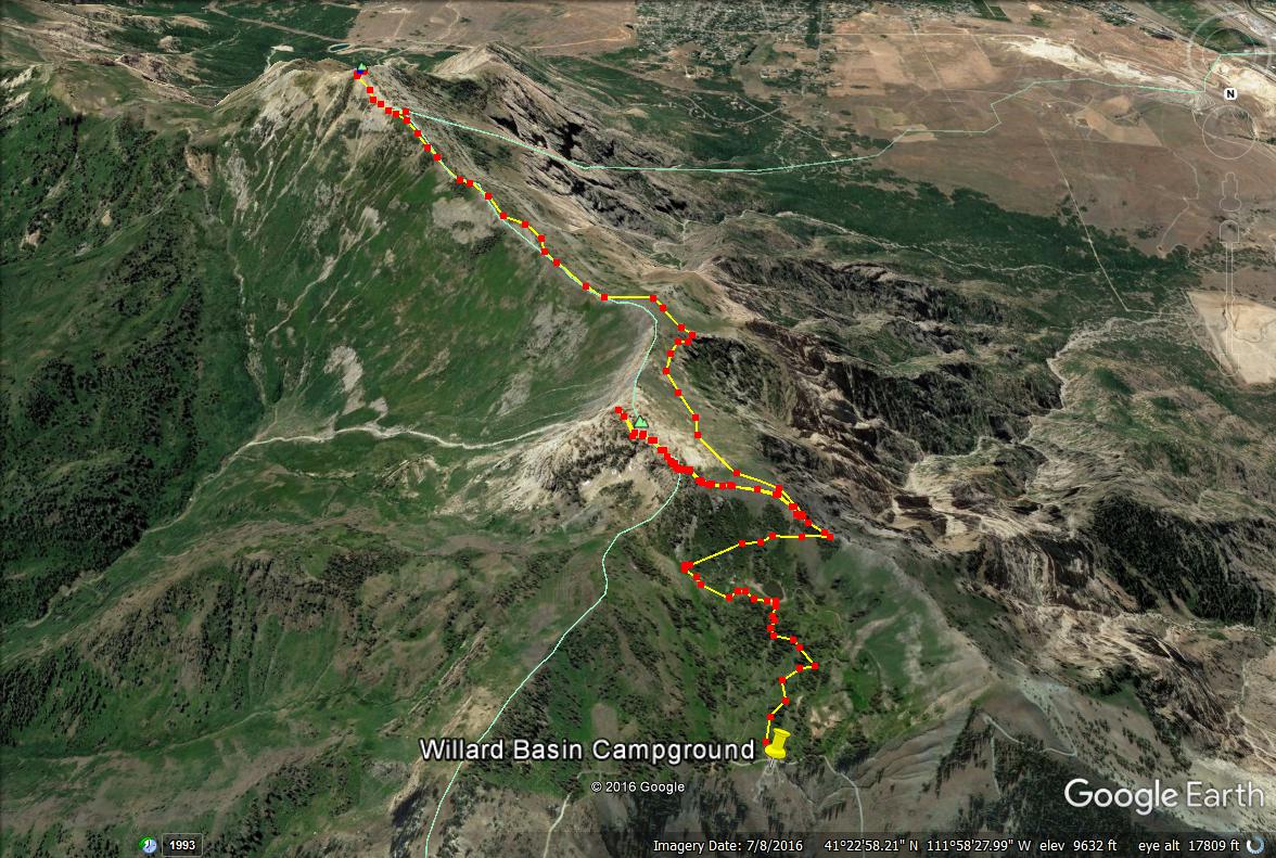 Girl on a Hike Hiking to Willard Peak & Ben Lomond Peak