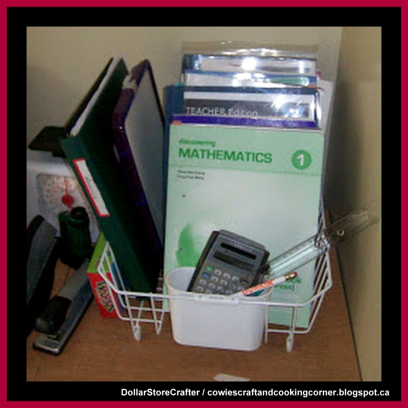 Dollar Store Crafter Use A Dollar Tree Dish Rack To Organize Your Office Supplies Dollar Tree