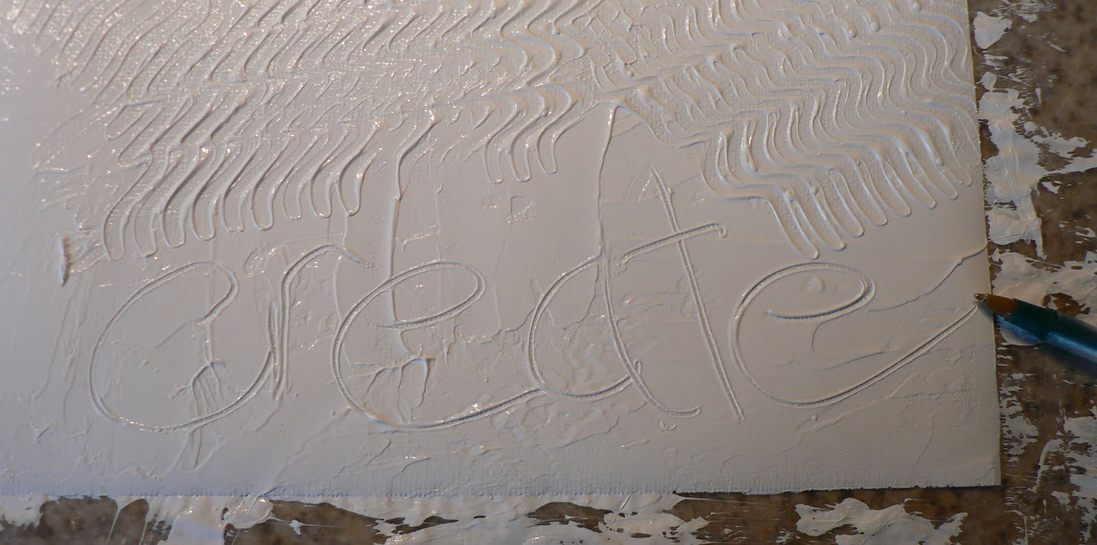 Creative Expressions: Textured Paint (a work in progress) - Textured Paint Job Time