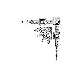 corner antique stamp digital decorative graphic