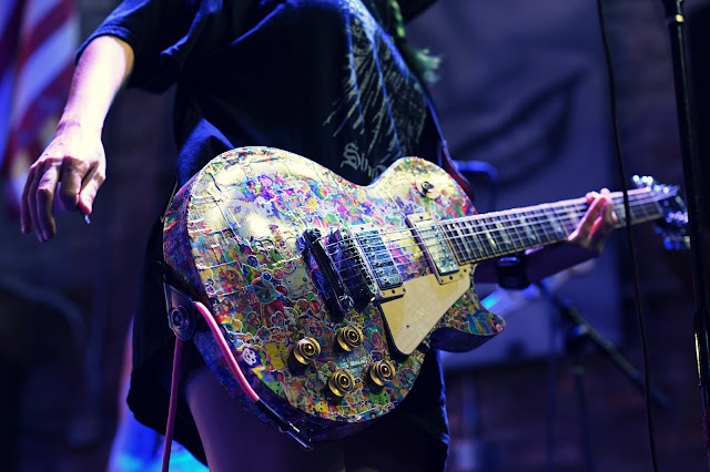The Dead Deads custom Guitar in concert at Layla's Nashville Photographer Sarah Bello