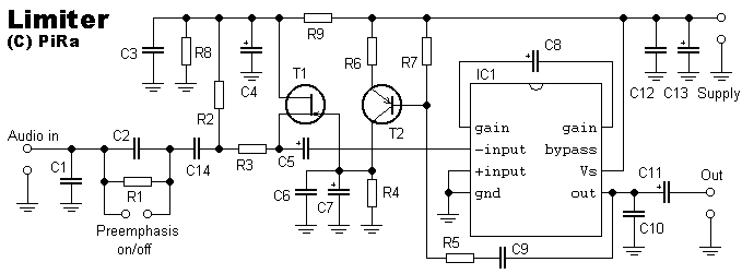 Audio Limiter Circuit - Electronic Circuit