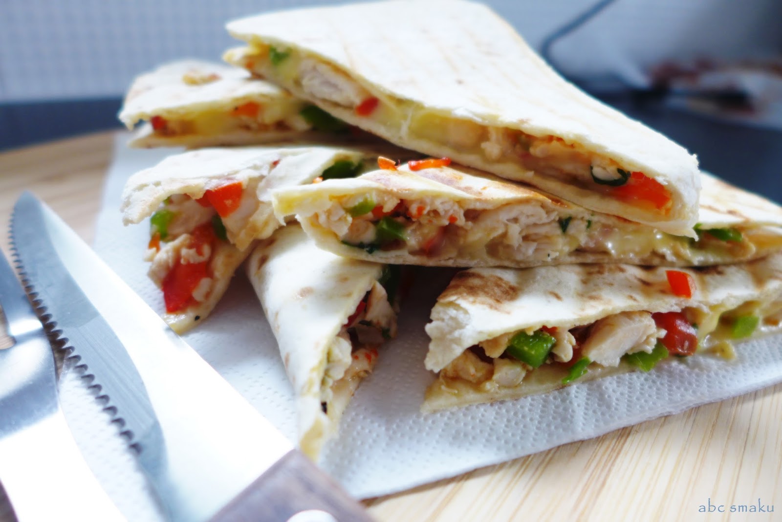 abc smaku Quesadillas z serem i kurczakiem