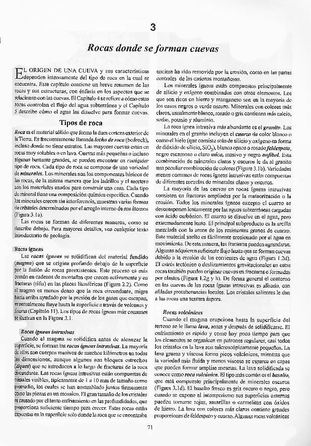 Espeleologia Bibliografia Caving Literature Geología de Cuevas (Arthur