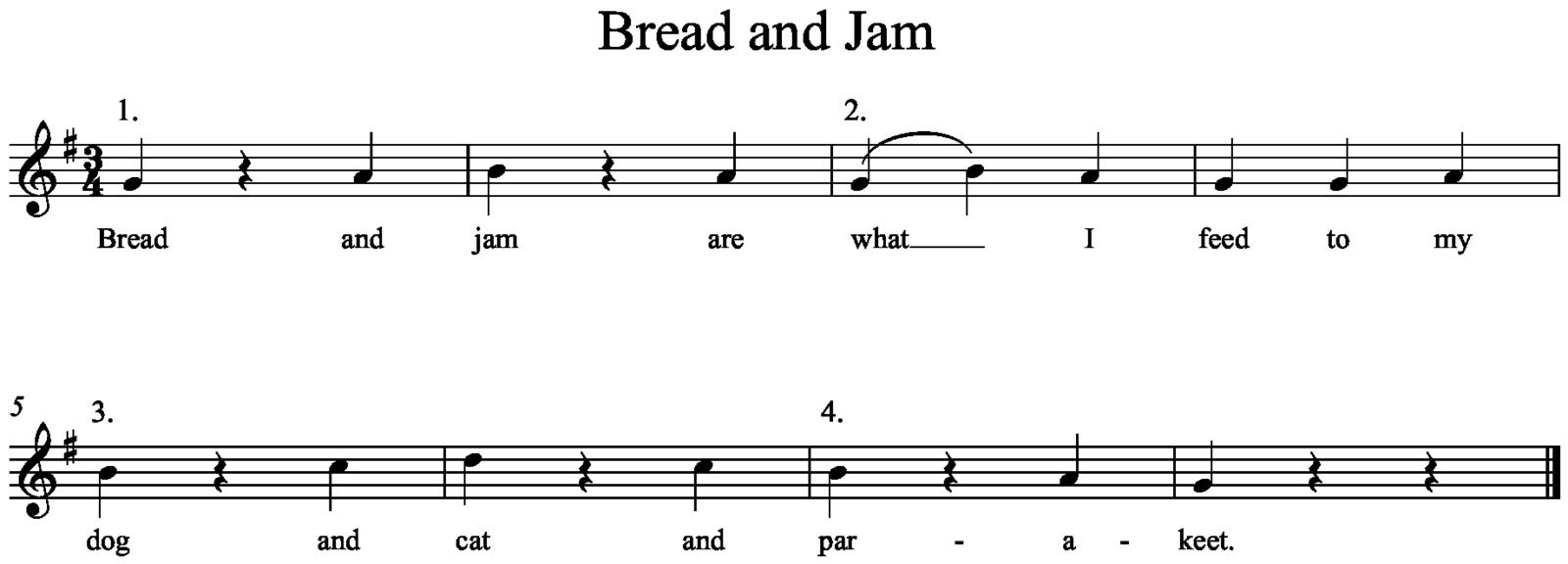 Bread and Jam Music a la Abbott Amy Abbott Kodály Inspired Blog