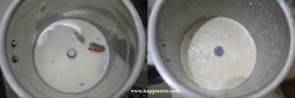 Step 2 - Chikko Almond Milkshake Recipe | Sapota Badam Milkshake | Easy Milkshake Recipes