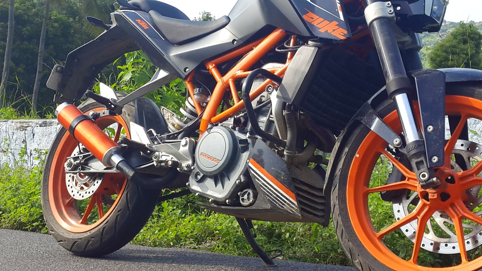 ktm duke 390 full exhaust system