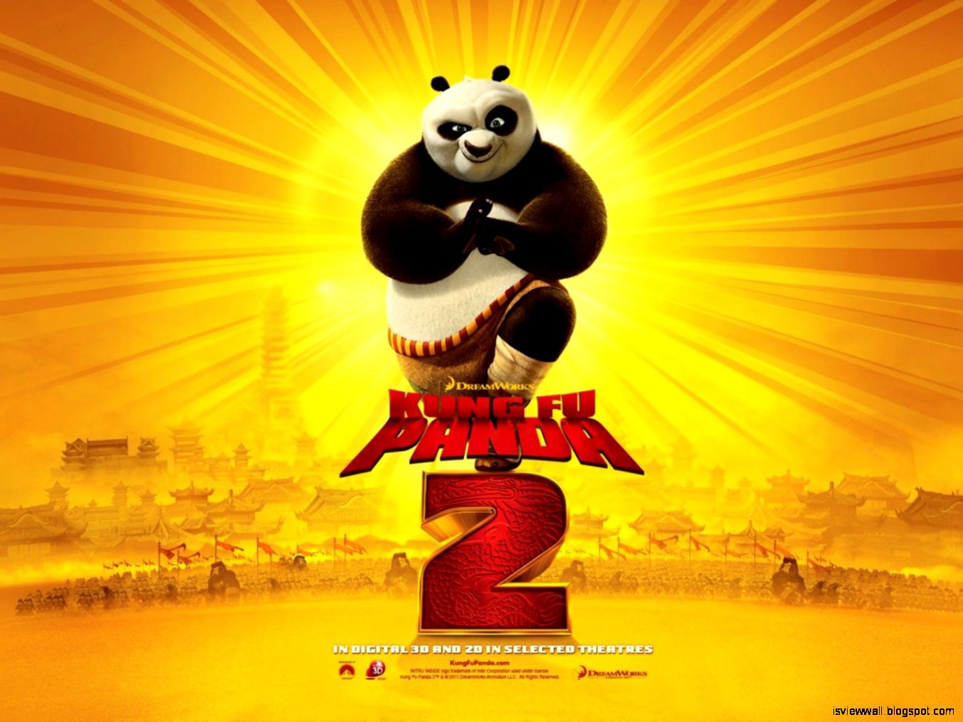 Kung Fu Panda  2 Yellow  Background Wallpapers  View Wallpapers 