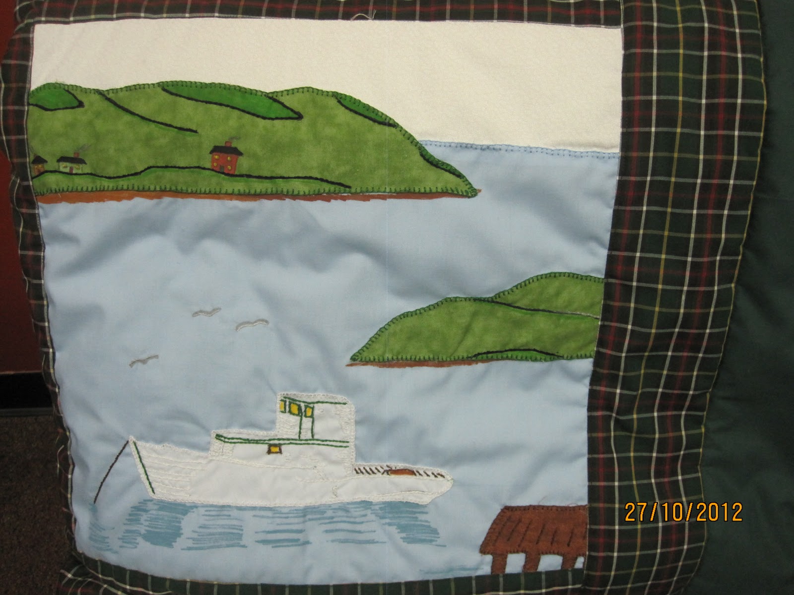 A year in rural New Found Land Newfoundland quilt