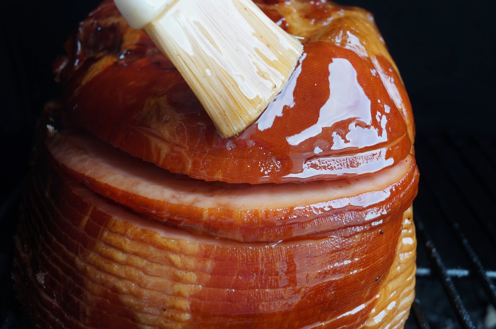 In the Kitchen with Jenny Glazed Ham on the Grill