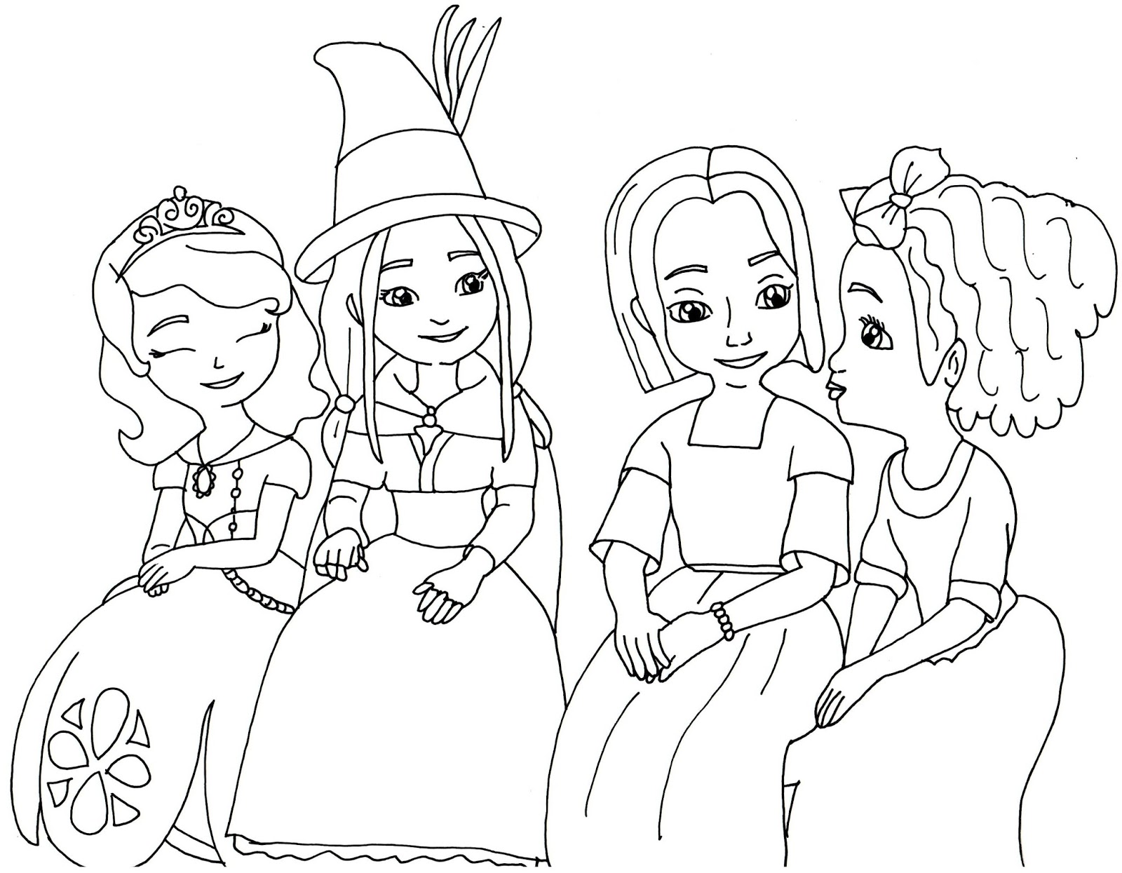 Sofia The First Coloring Pages December 2015