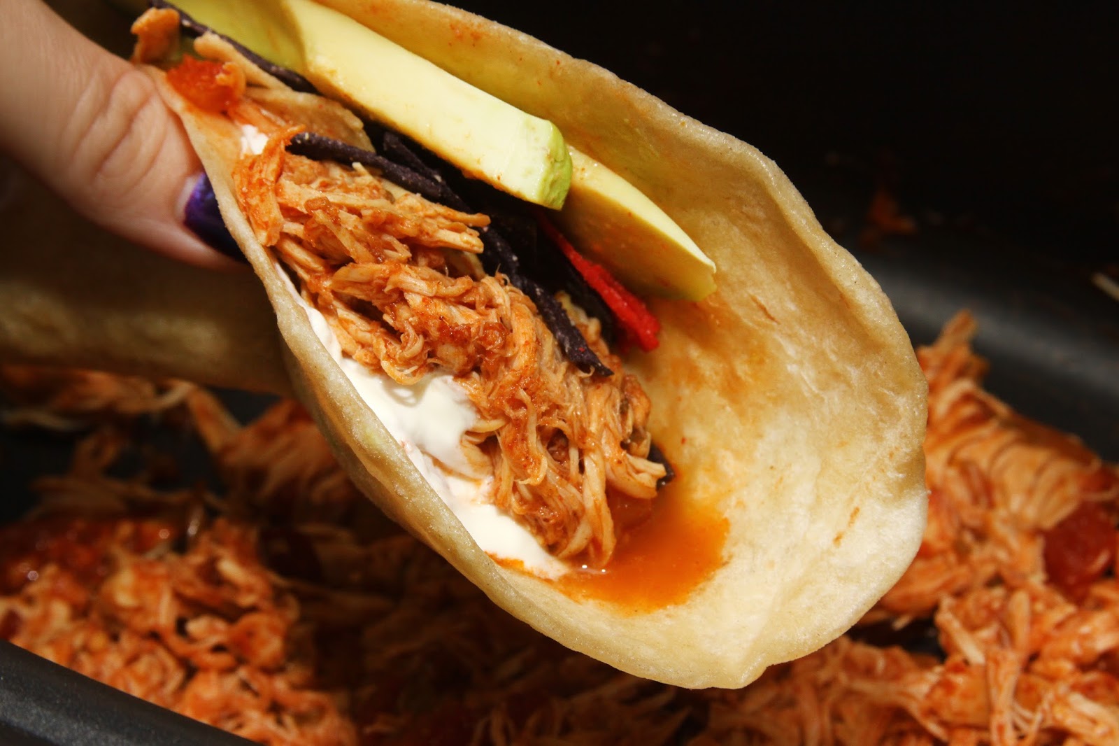 For the Love of Food Slow Cooker Salsa Chicken Tacos + Vacuvita Review