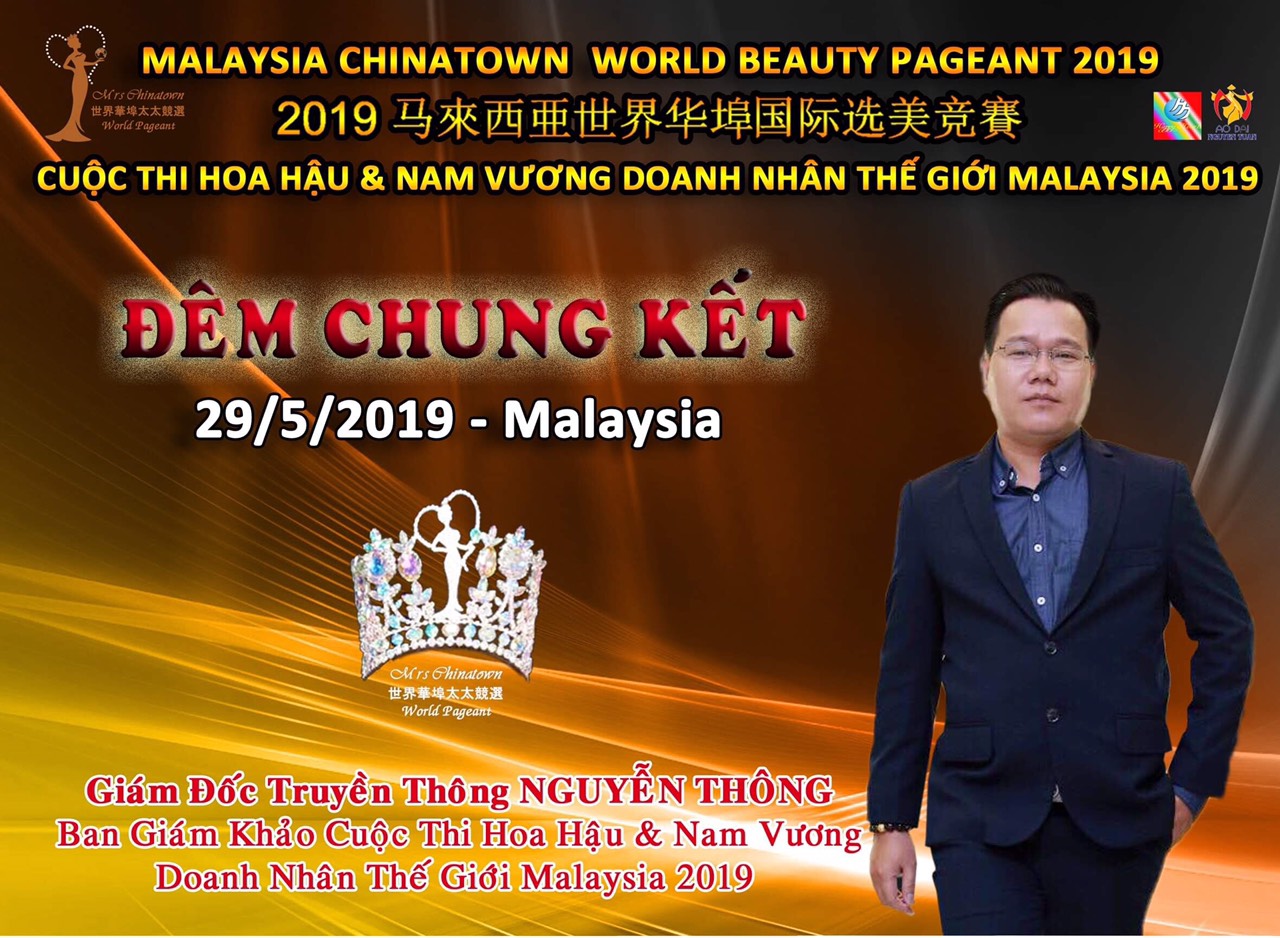 IMG 20190510 092612 Hoa hậu   Nam vương Doanh nhân Thế giới Malaysia 2019 công bố Ban giám khảo quyền lực