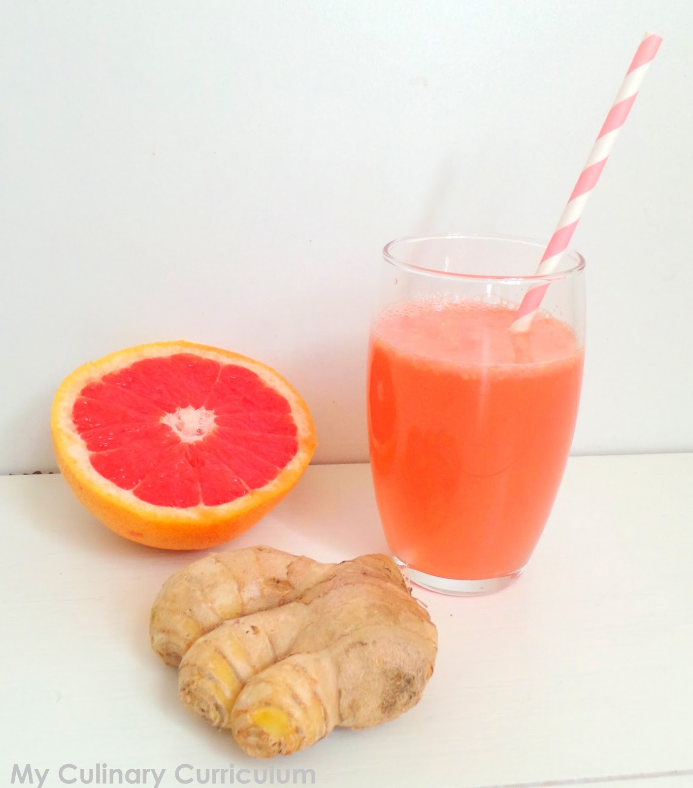 My Culinary Curriculum Limonade de pomelos au gingembre (Grapefruit
