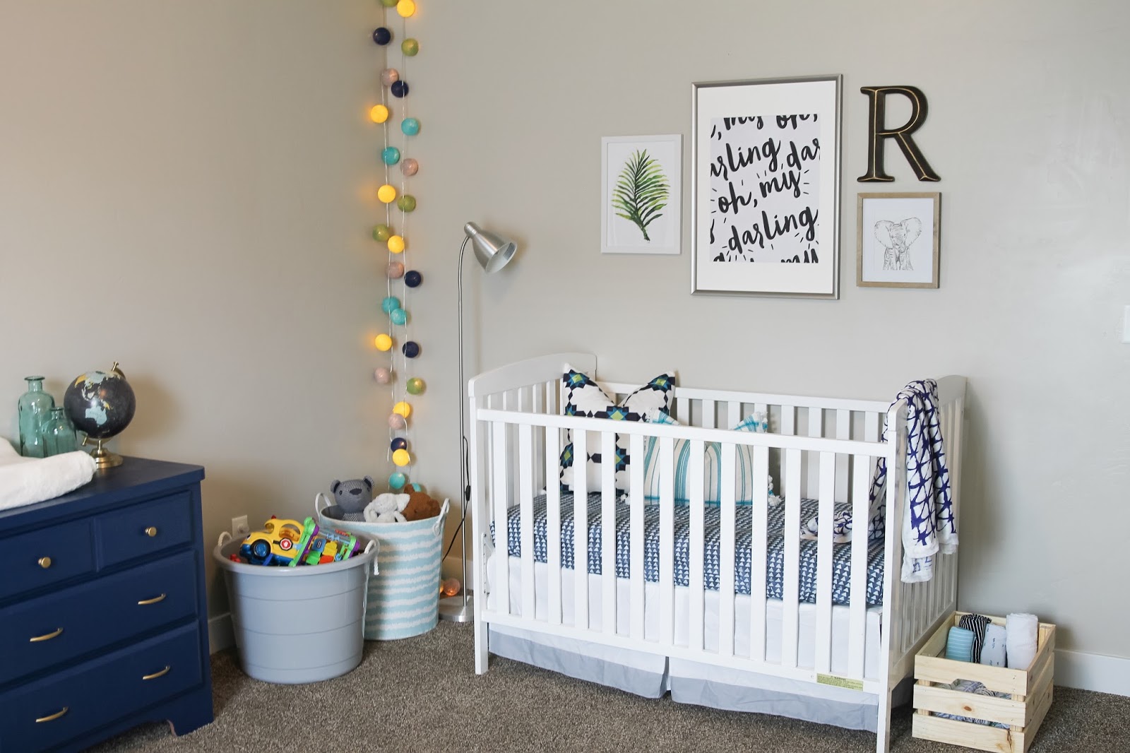string lights in nursery