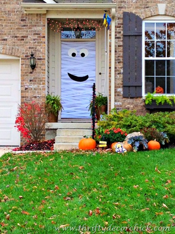 mummy door for Halloween