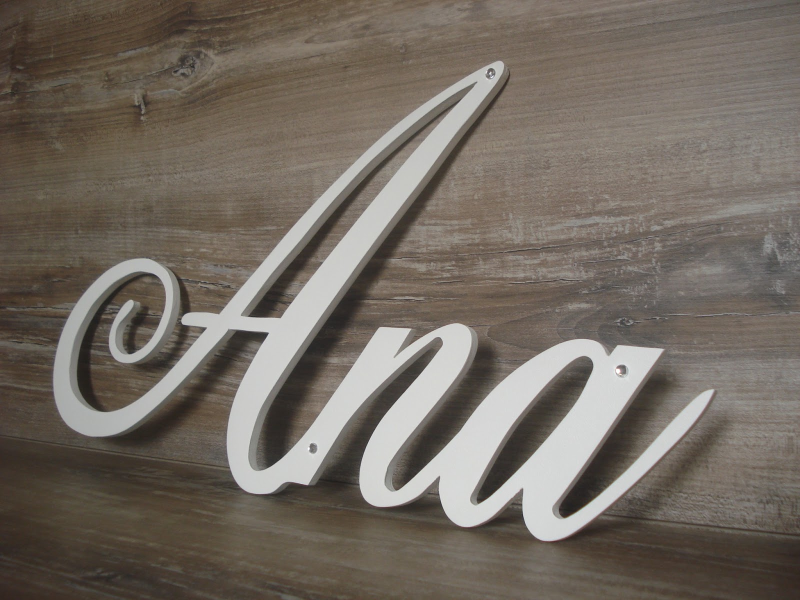 Colorê Ateliê - Placas e letras em MDF: Placas de madeira com nome