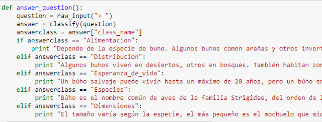 Añadimos las respuestas correspondientes a cada pregunta entre las comillas después de print.