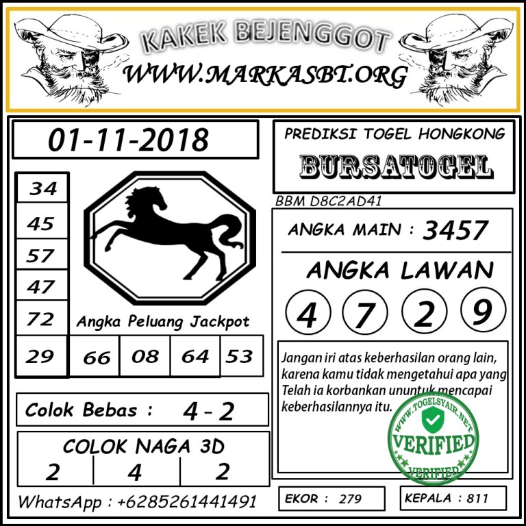 Togel Syair HK KAMIS 1 NOVEMBER 2018 GOsyair SEDIA KODE SYAIR SGP ADA
