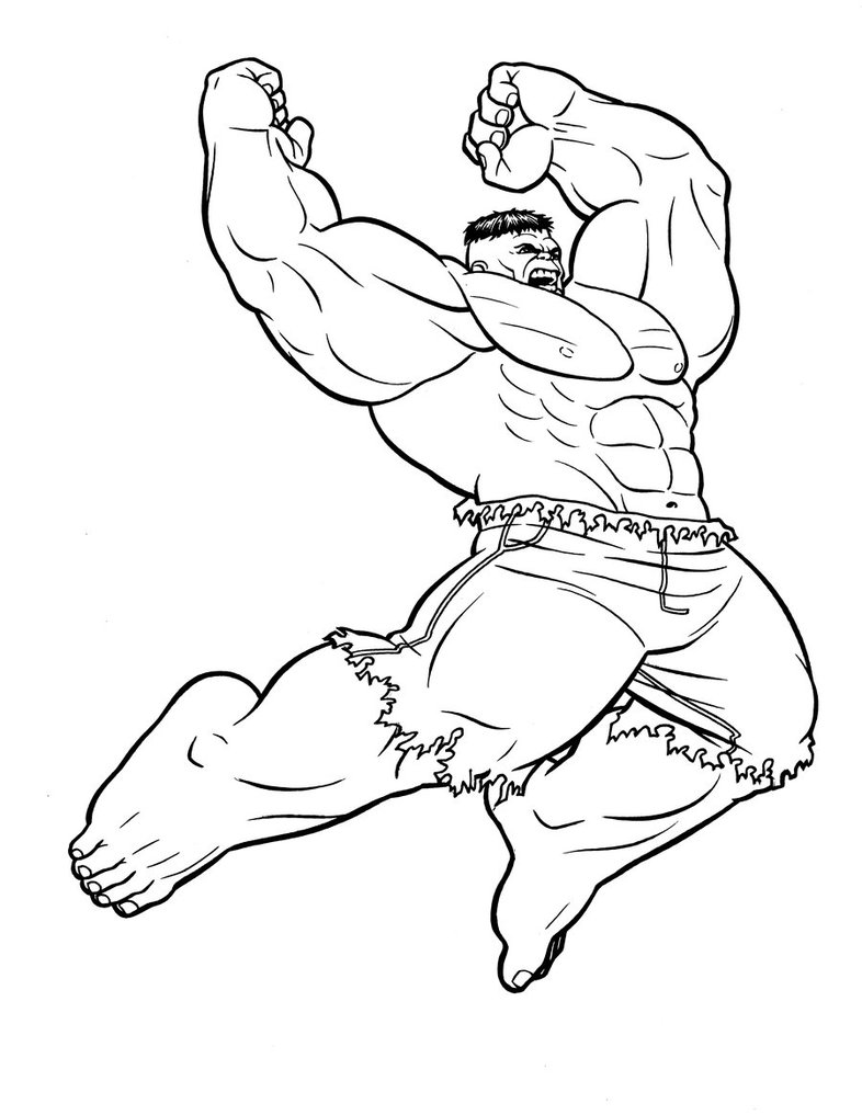 Hulk Coloring Pages - Lets coloring!