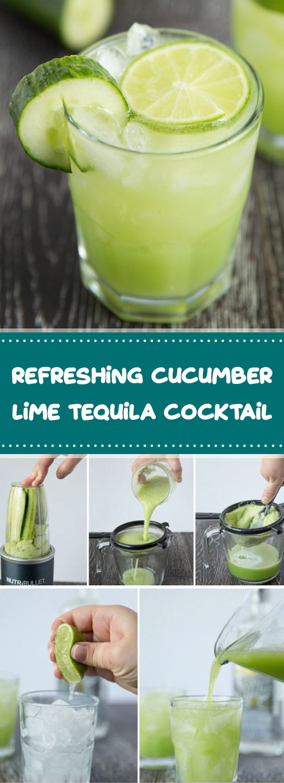 Refreshing Cucumber Lime Tequila Cocktail FAMOUS RECIPES