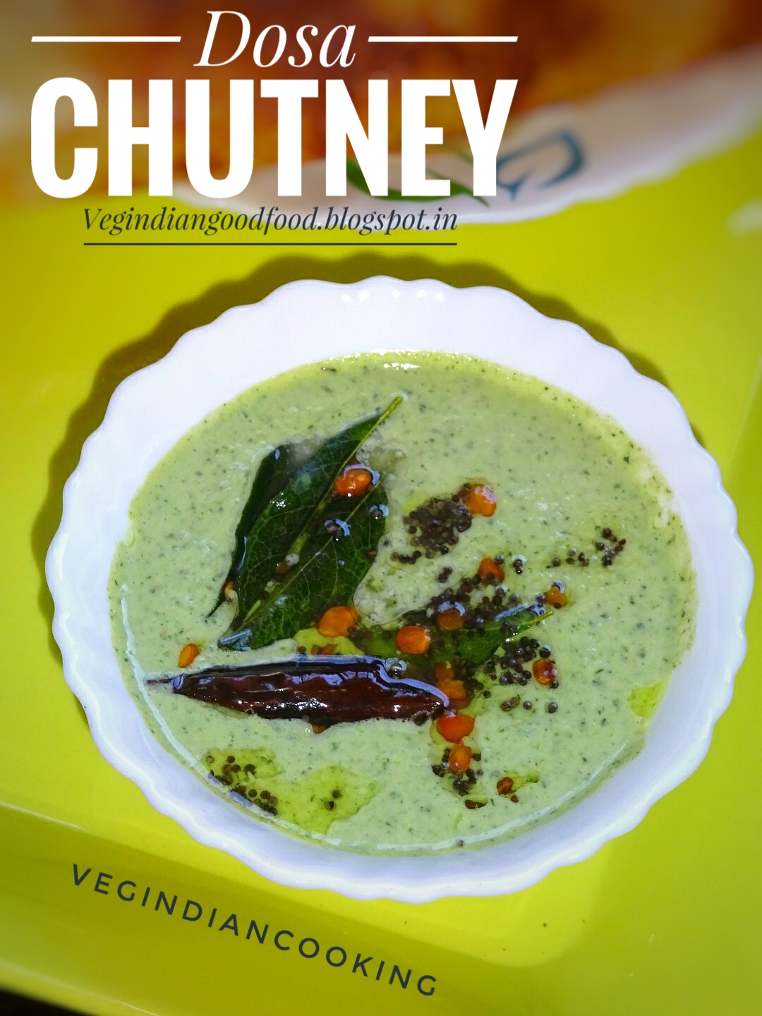Veg Indian Cooking Dosa Chutney