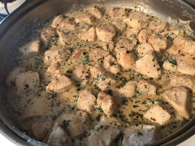 Chicken in Spinach Parmesan Sauce