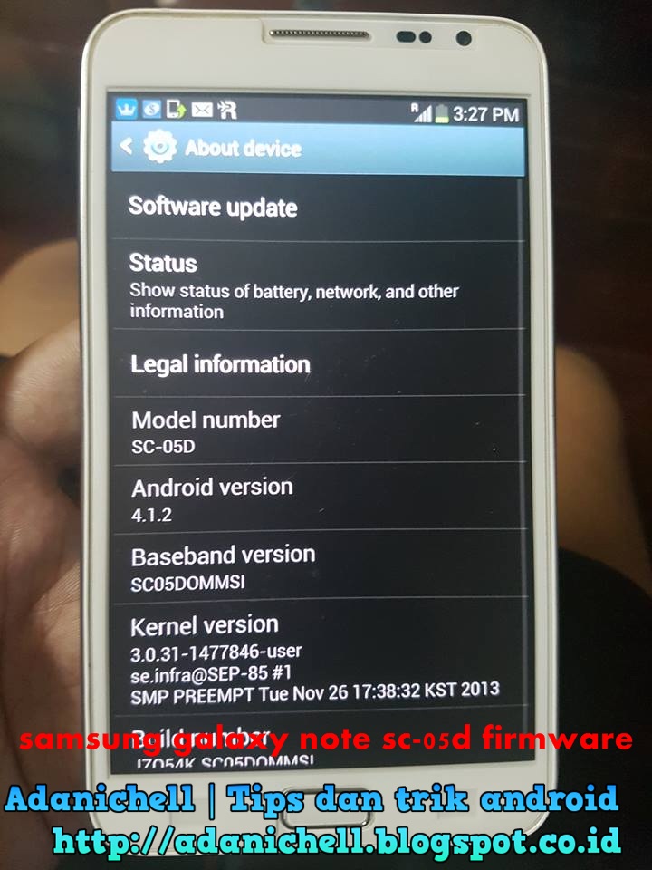 Firmware Samsung Galaxy Note SC-05D