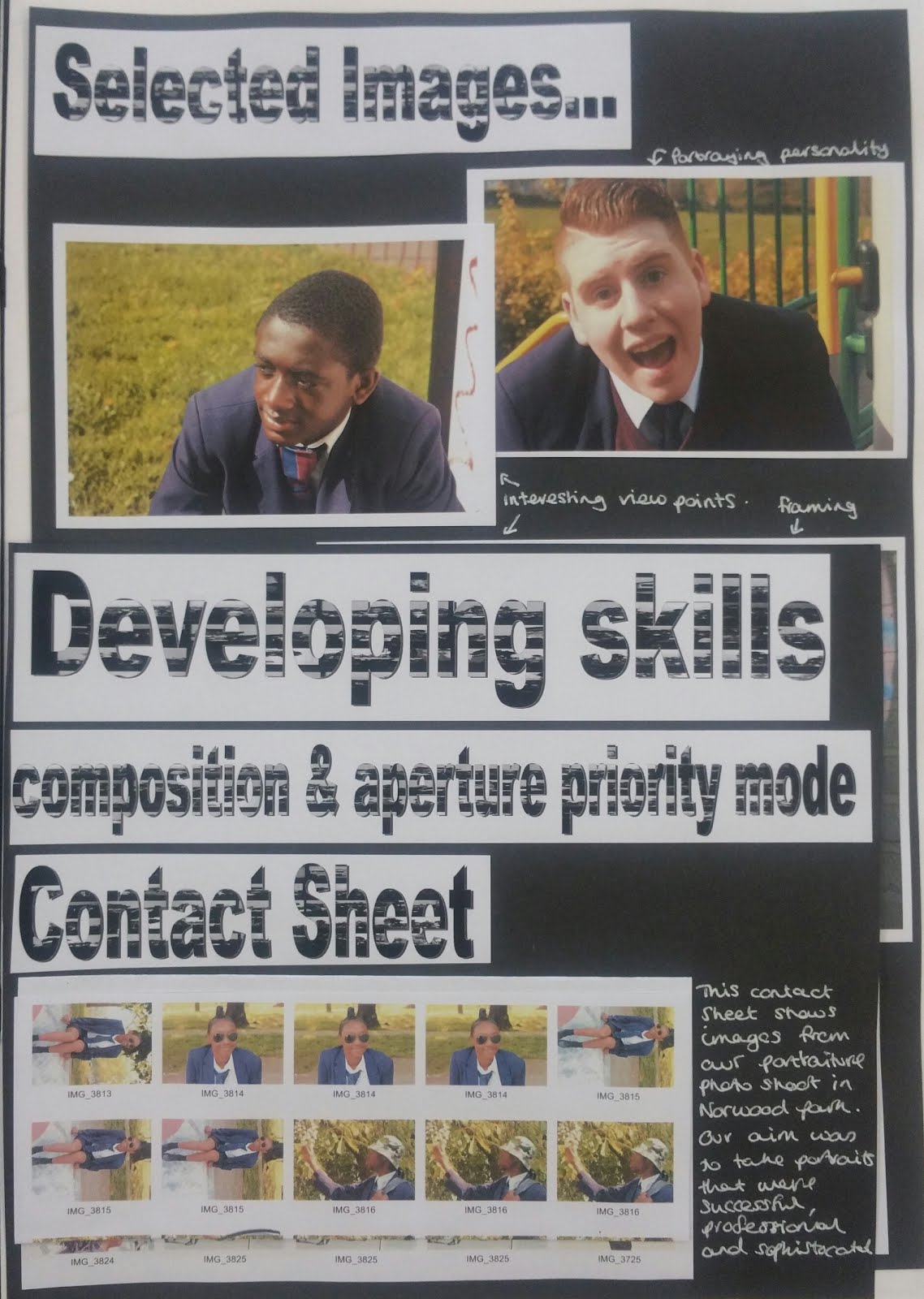 GCSE Photography UNIT 2 Portraiture