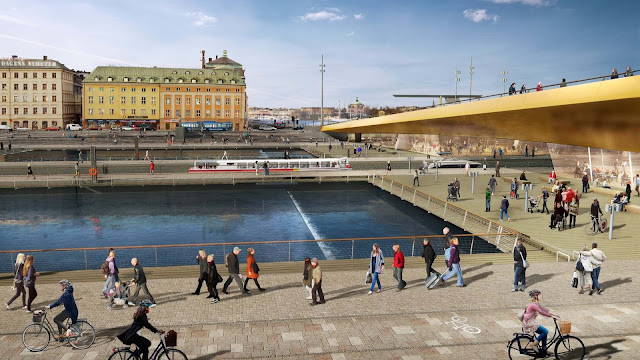 В Швеции ведется комплексная реконструкция шлюза Карл Йохан