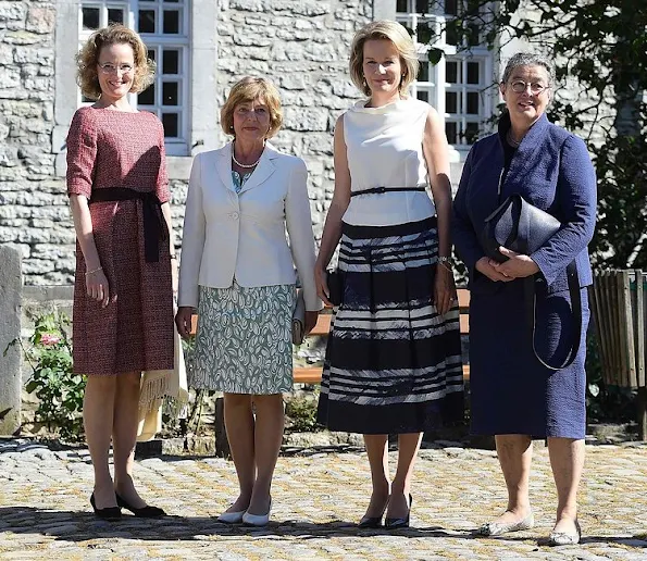 Queen Mathilde of Belgium, Hereditary Princess of Liechtenstein, Sophie, German Daniela Schadt, life partner of President Joachim Gauck and Swiss Katharina Schneider-Ammann, style royals