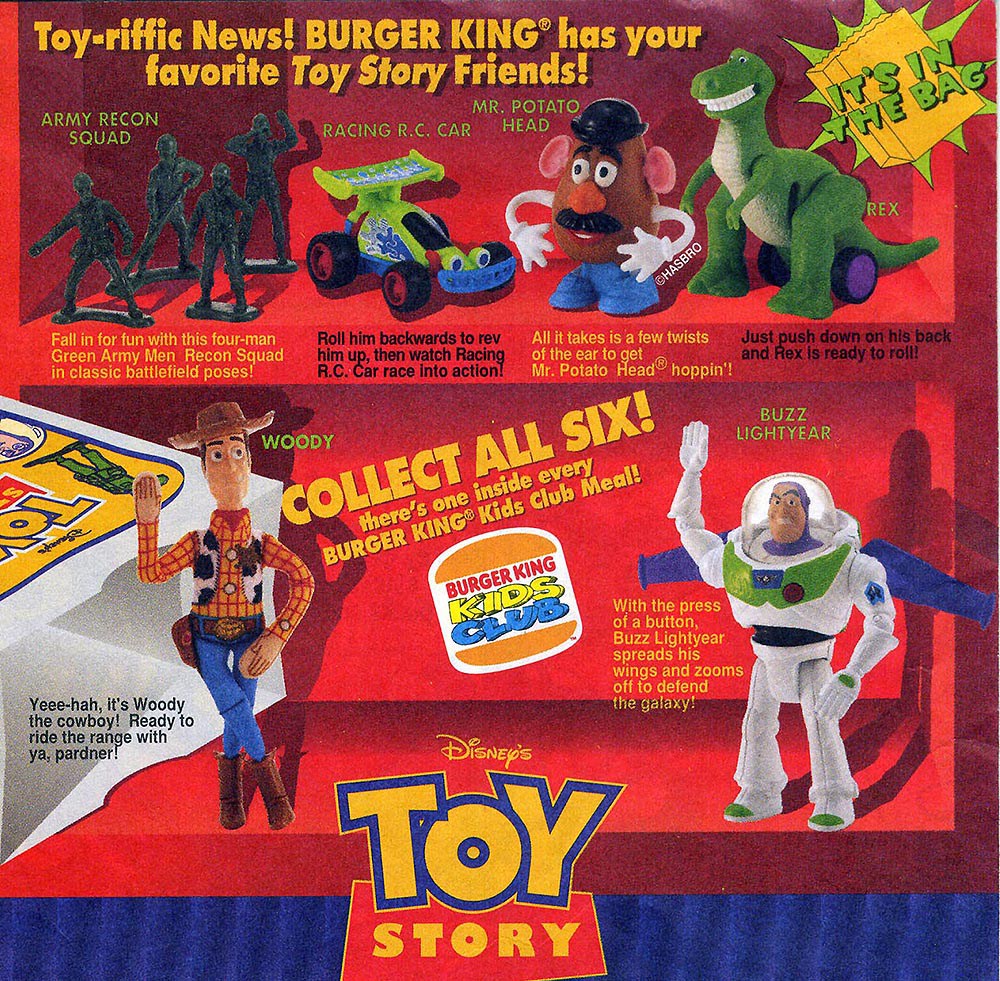 1996 Disney's Toy Story Burger King Kids Meal Toy Buzz Lightyear 