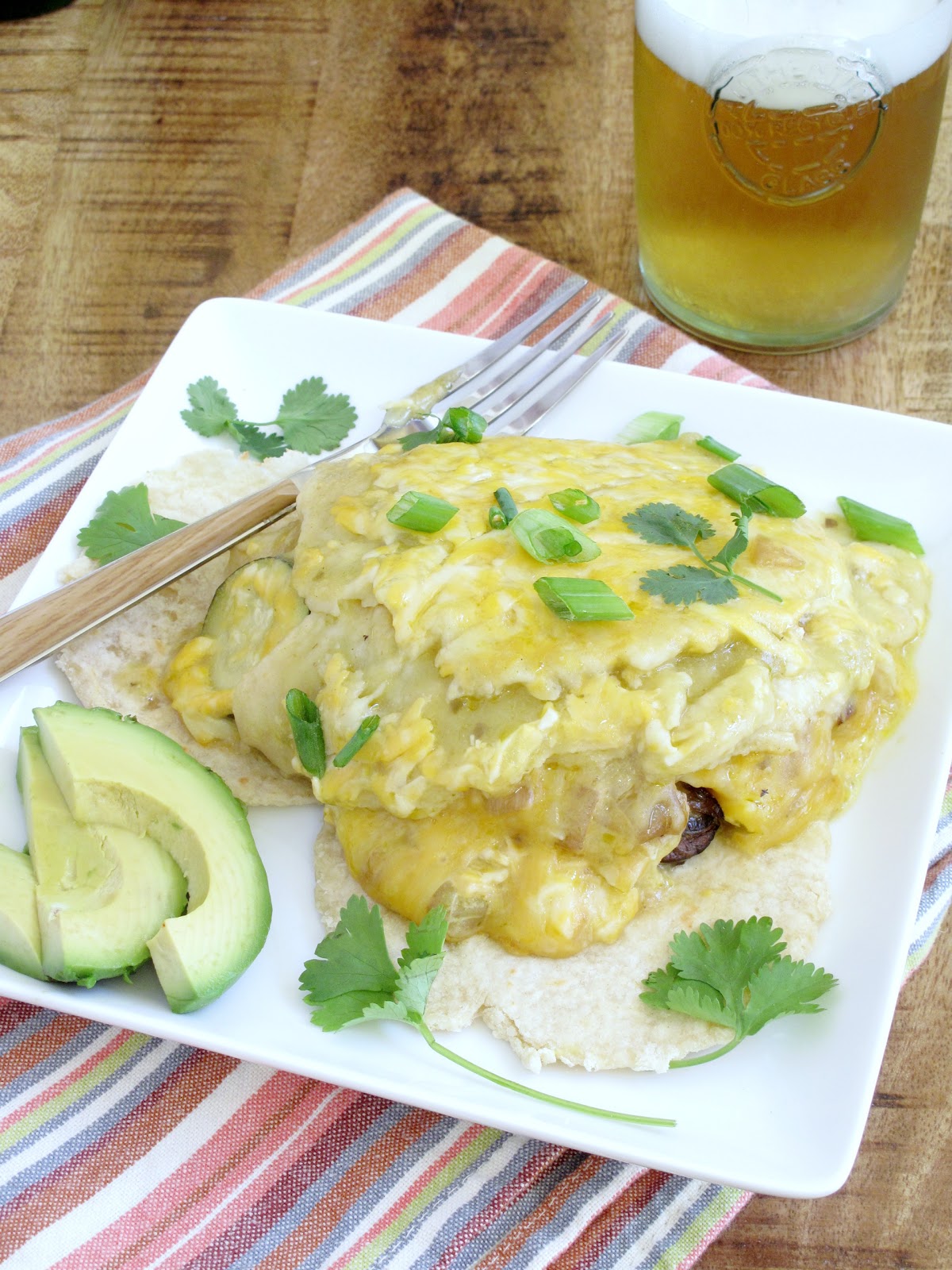Simply Healthy Family Pressure Cooker Enchiladas Verdes {Green Chile