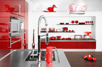 Cocinas en Rojo | decoracion de cocinas, decoracion de baños