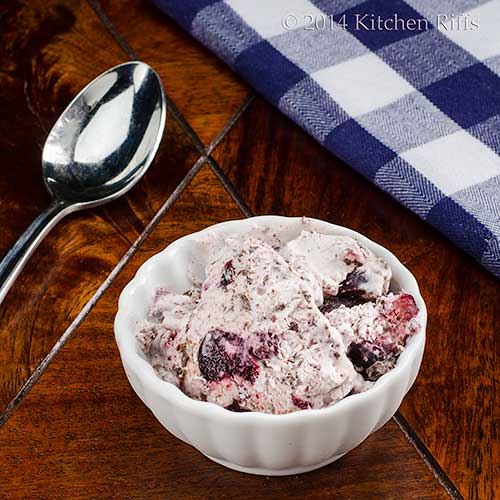 Kitchen Riffs NoChurn Cherry Ice Cream with Chocolate