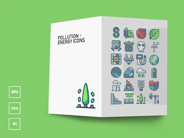 Download Free Pollution & Energy Icons (AI, EPS, SVG)