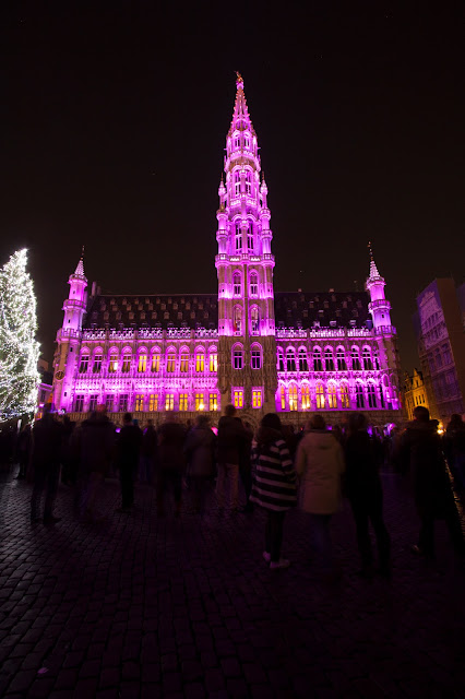 Spettacolo di luci e suoni alla Grande Place-Bruxelles