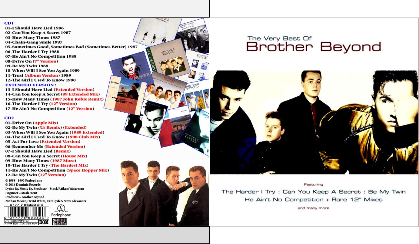 MUSICOLLECTION BROTHER BEYOND The Very Best Of 2013