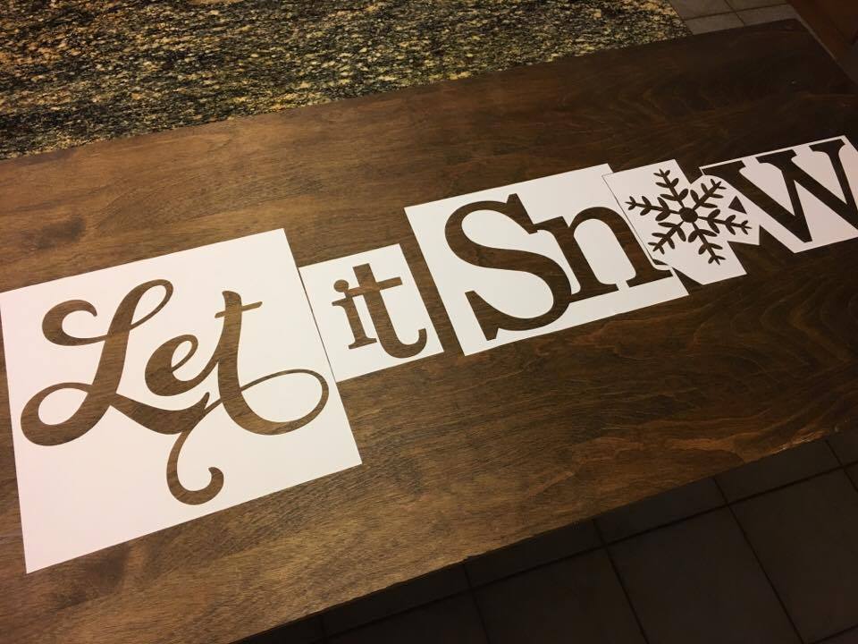 Miss Kate Cuttables: Let It Snow Sign
