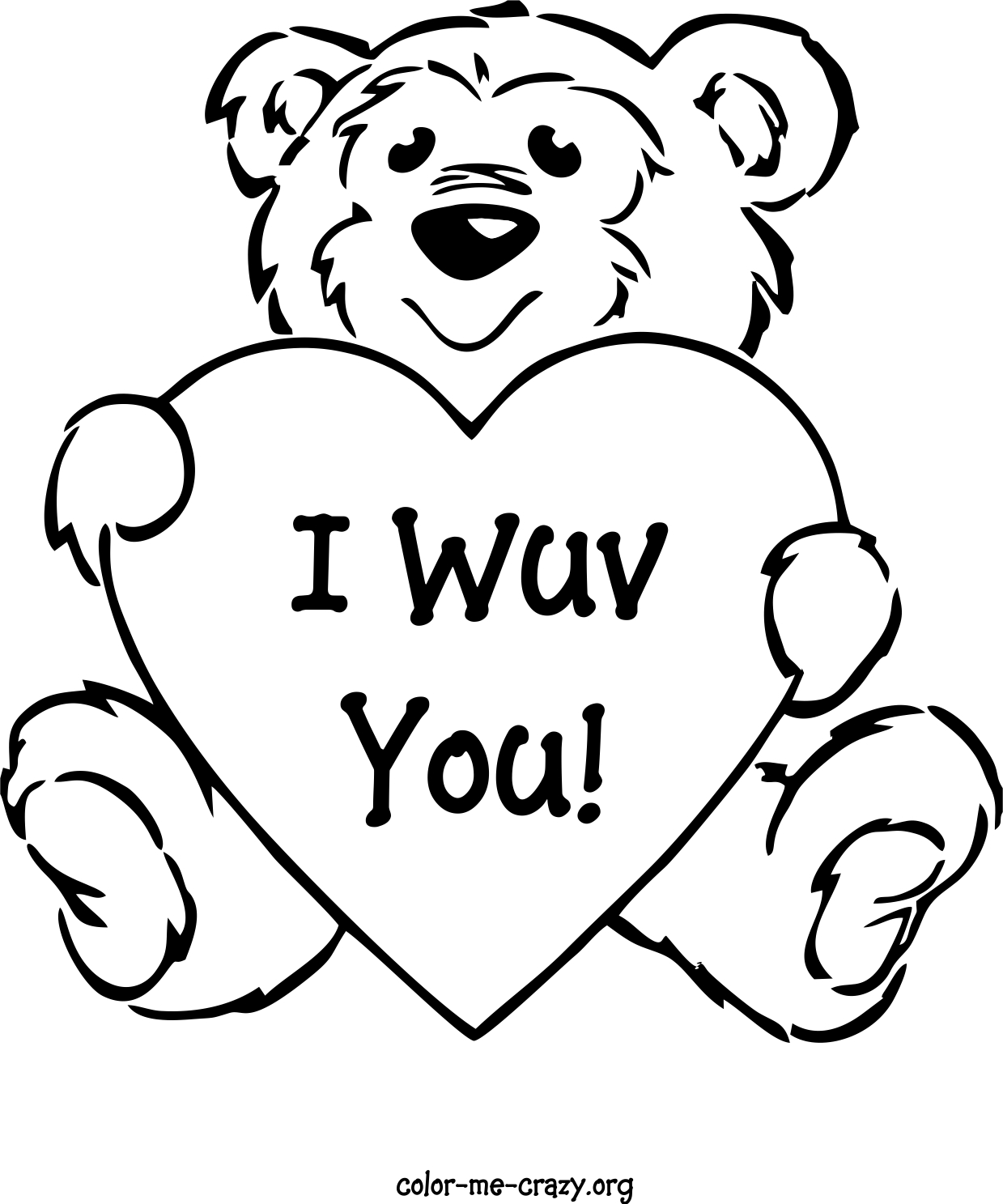 Printable Free Valentines Coloring Pages