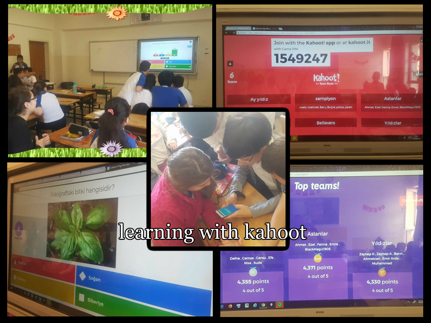 AROMATIC GARDEN We learned aromatic plants with kahoot. It was very enjoyable