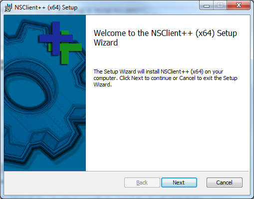 NSClient++ Setup - Welcome