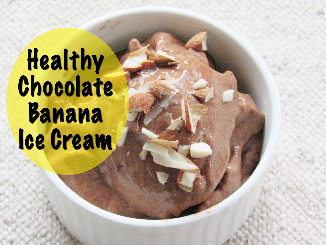 Chocolate Banana Ice Cream No Sugar Milk Cream Vegan & Healthy Nice Cream