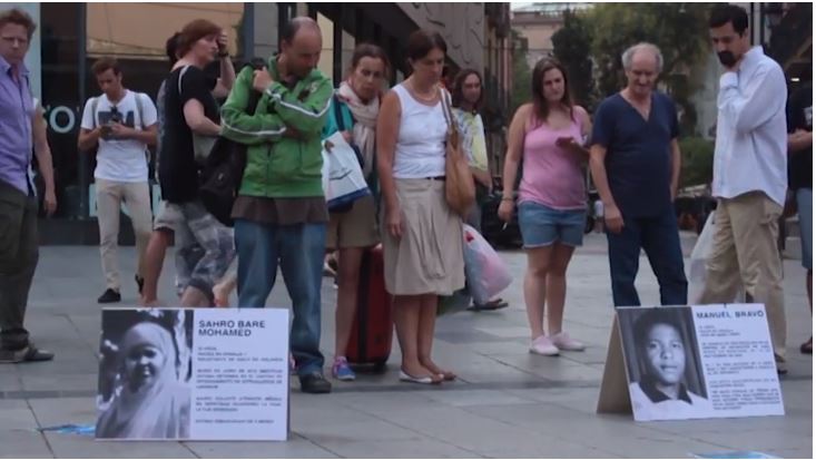 Acció: Passejant la vergonya del CIE, juny 2014