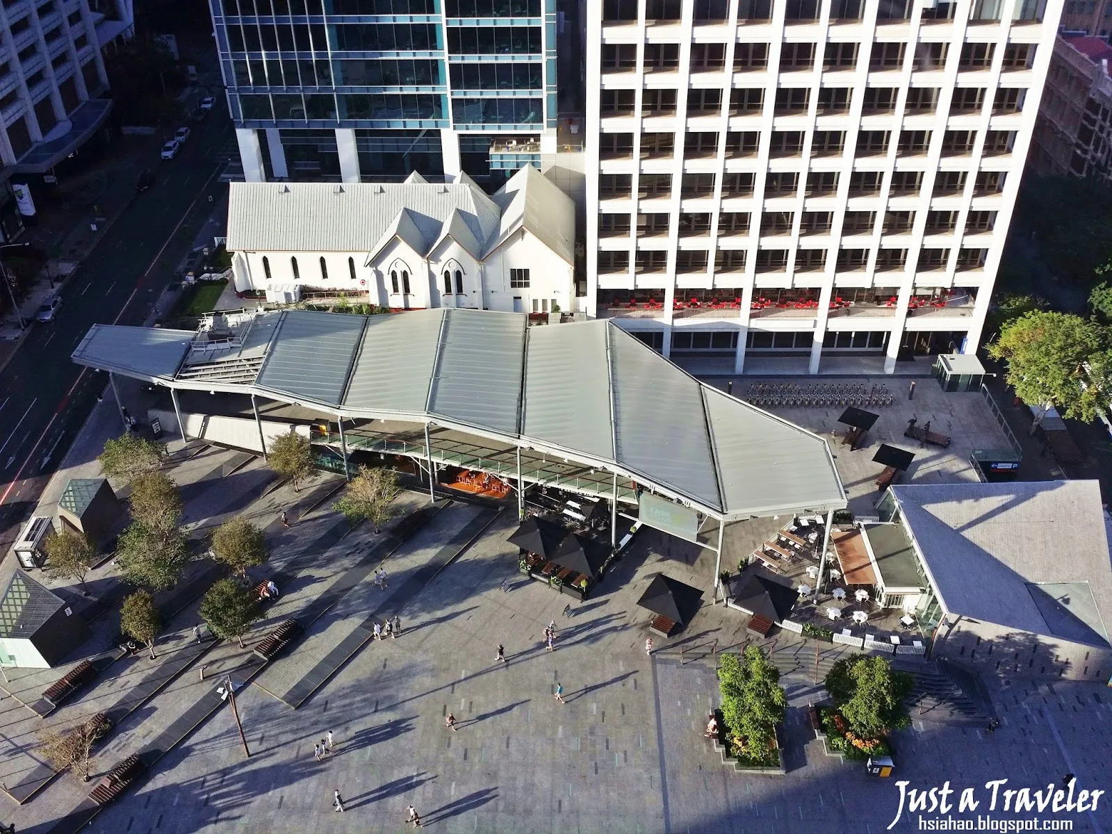 布里斯本-市區-景點-喬治國王廣場-布里斯本市政廳-遊記-行程-介紹-King George Square-Brisbane City Hall-布里斯班