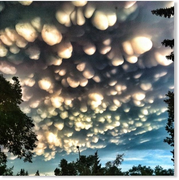 Thenextpicture A Rare Cloud Formation Called A Mammatus In Regina